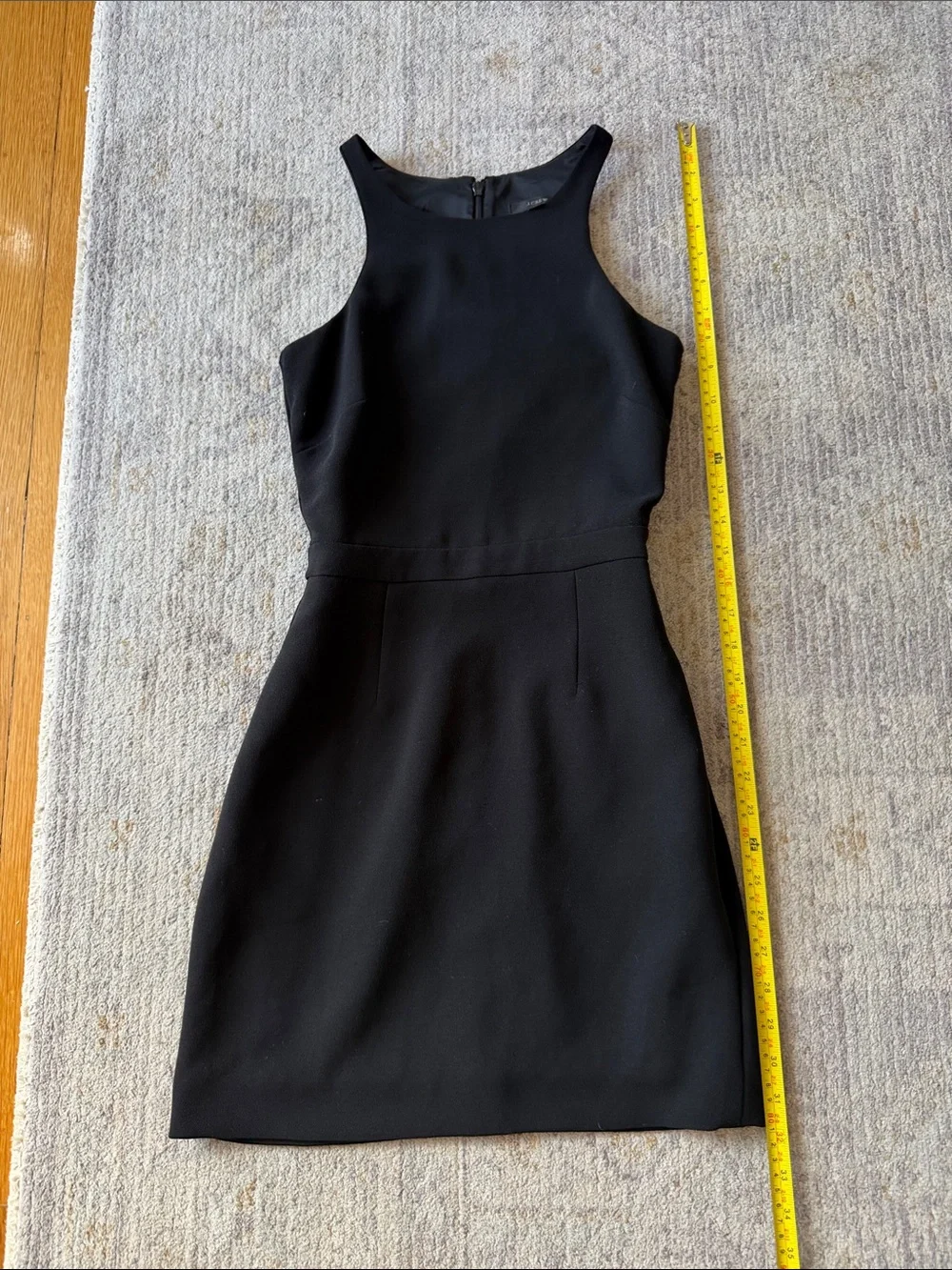 J Crew Classic Black Sleeveless Sheath Dress